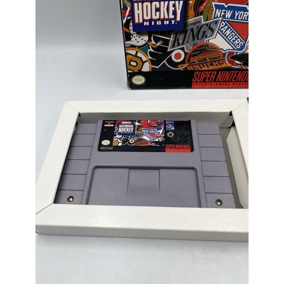 ESPN National Hockey Night (SNES, 1994) CIB Manual Tested B - Picture 9 of 16